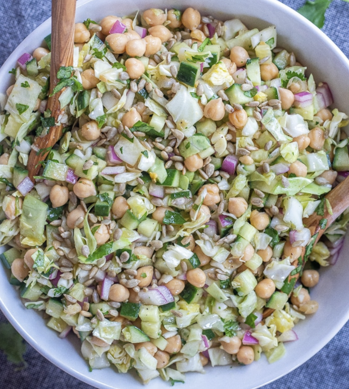 Featured image for “Chickpea salad with Cucumber and Cabbage”