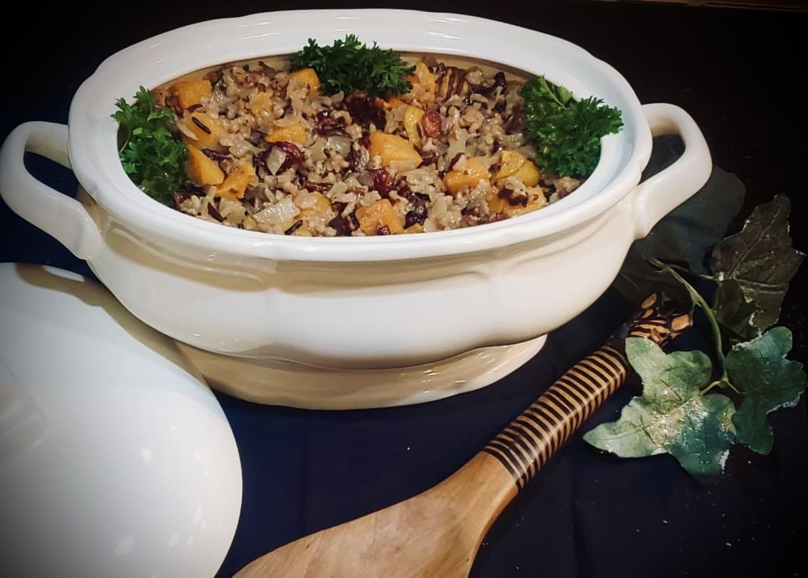 Featured image for “Butternut squash and Cranberry Pilaf”